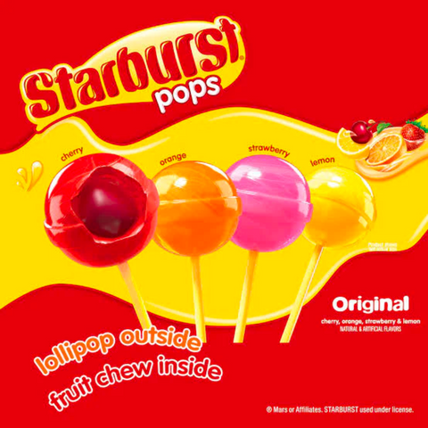 Starburst Lollipops