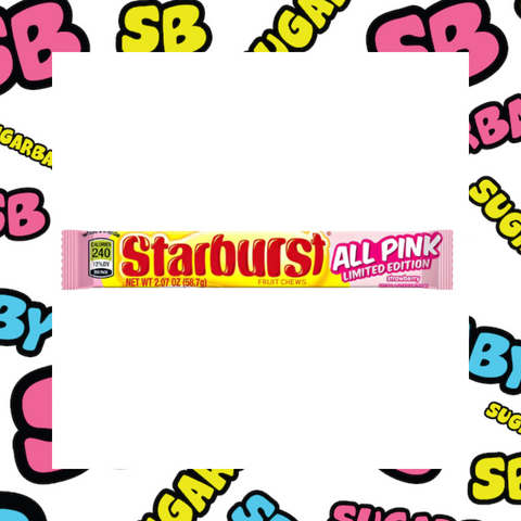 Starburst All Pink Fruit Chews 58g Roll