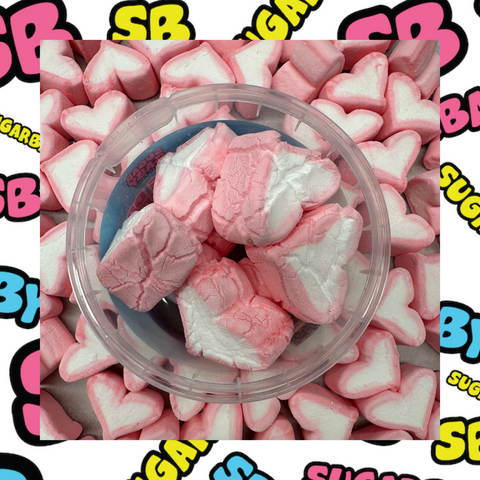 Freeze Dried Pink Heart Marshmallows