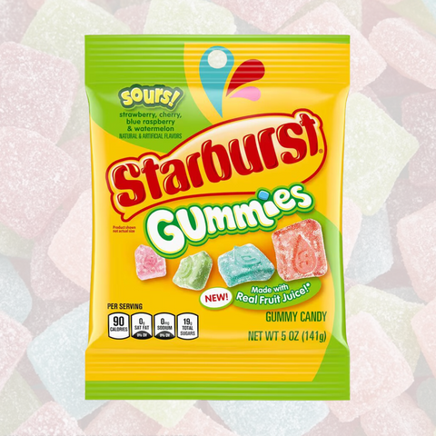 Starburst Gummies Sours 141g