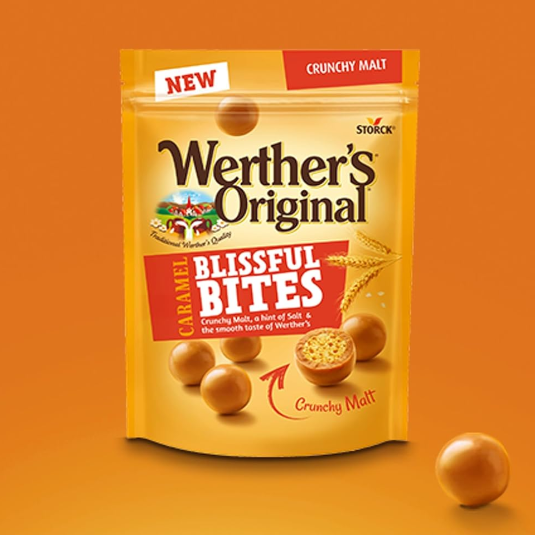 Werthers Original Crunchy Caramel Bites 140g Packet