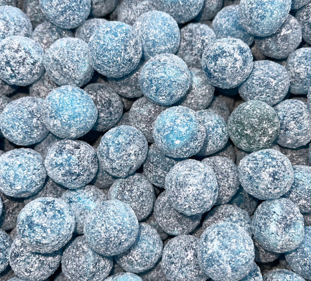 Barnett's Mega Sour Blue Raspberry 100g Balls